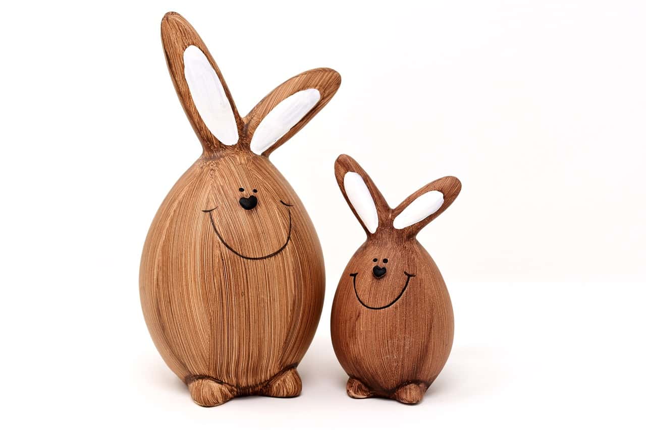 Wooden Easter Bunnies